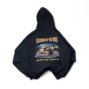 2008 blessing of the bikes black hoodie
